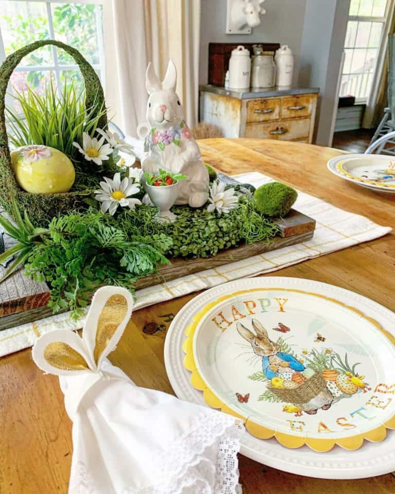 Whimsical Easter Bunny Table Decorations
