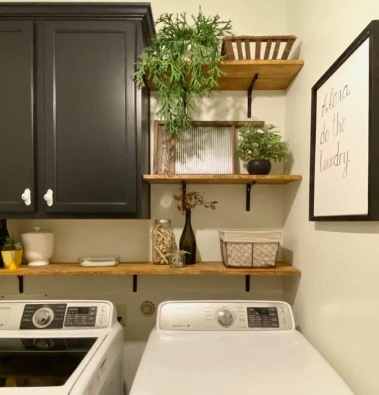 White Message Board and a Vintage Washboard