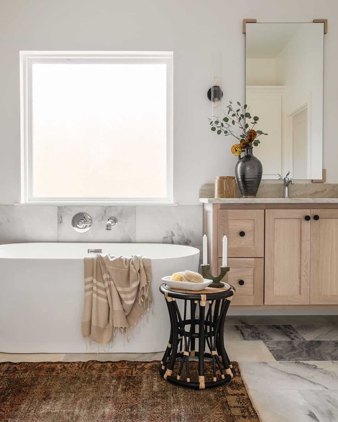 White Square Frosted Bathroom Window Ideas Soul & Lane