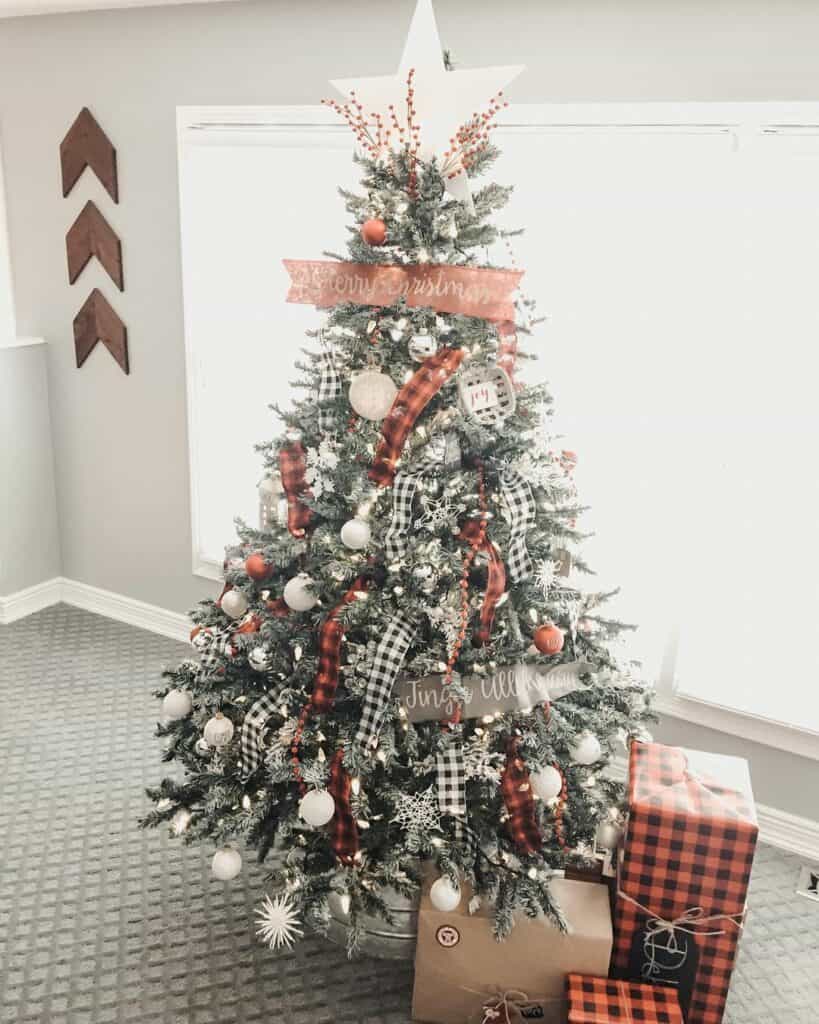White Star Tree Topper for Christmas