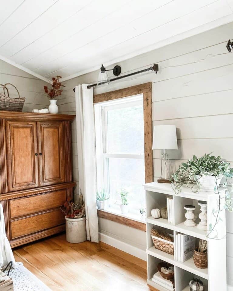 Wooden Cabinet With Raised Panel Doors