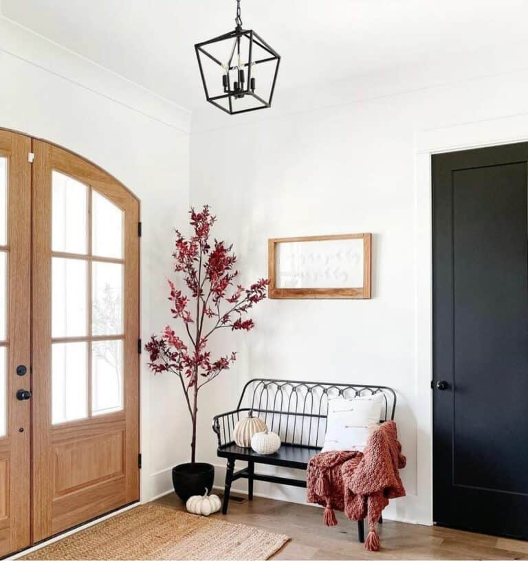 Arched Doors Lead Into Foyer