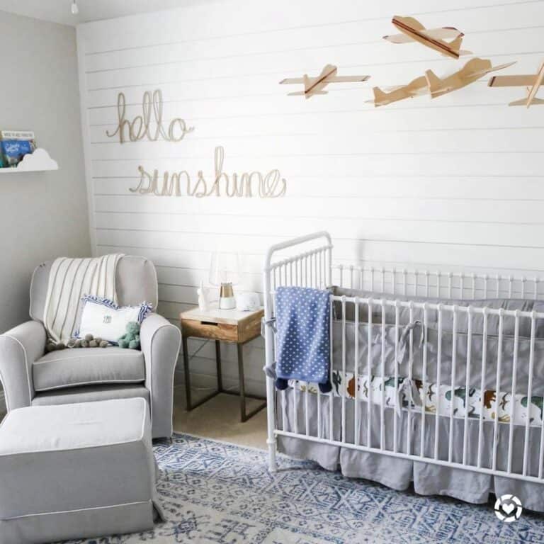 Aviation Inspired Nursery Wall Décor