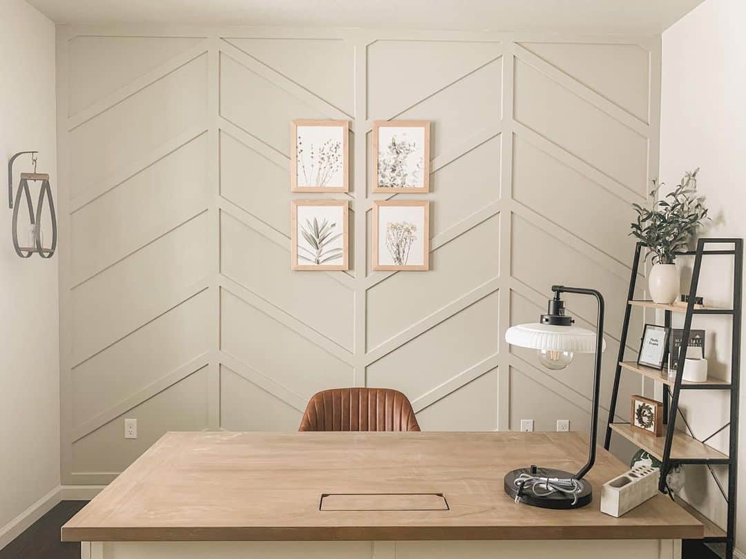 Beautiful Office Space with Chevron Feature Wall - Soul & Lane