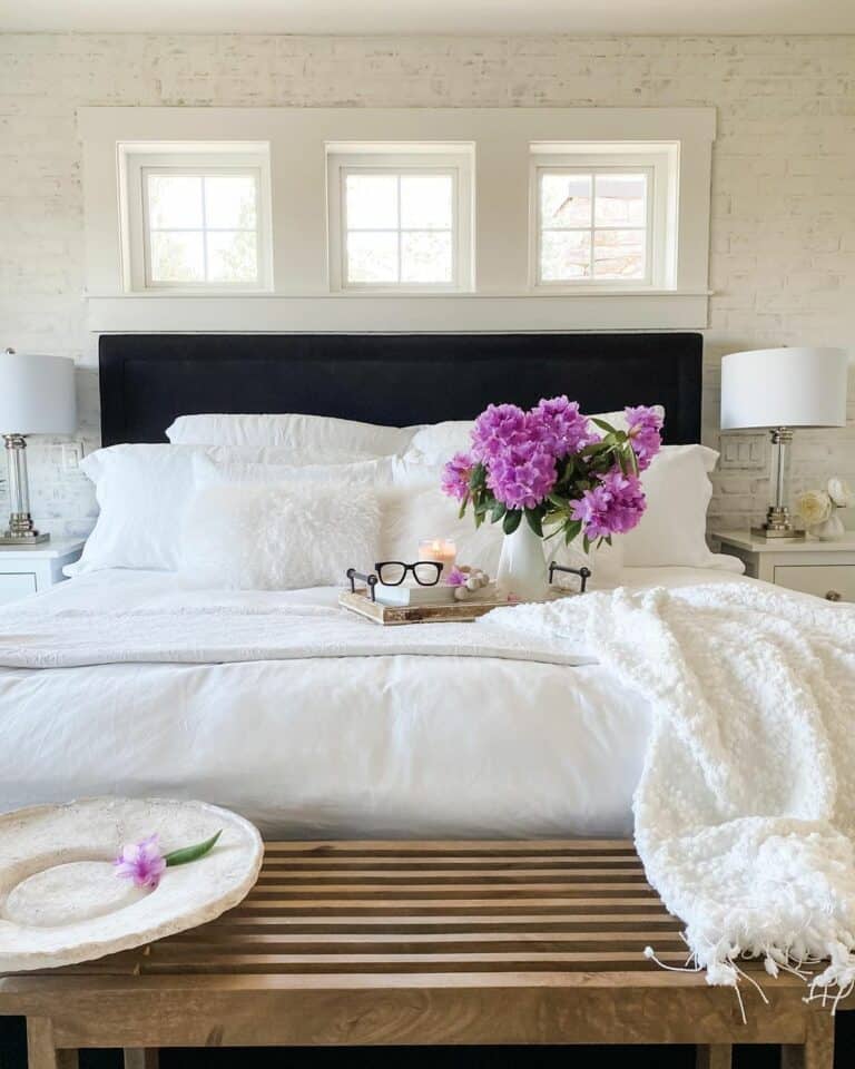 Bed in Front of Window Decorating Ideas