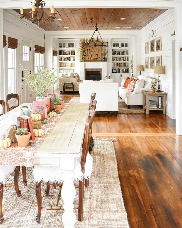 Beige Jute for Light Wood Dining Table