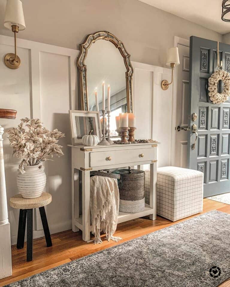 Beige and Bronze-accented Entryway