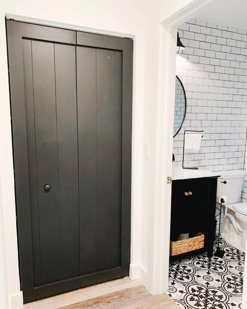 Bi-fold Door Outside of Bathroom