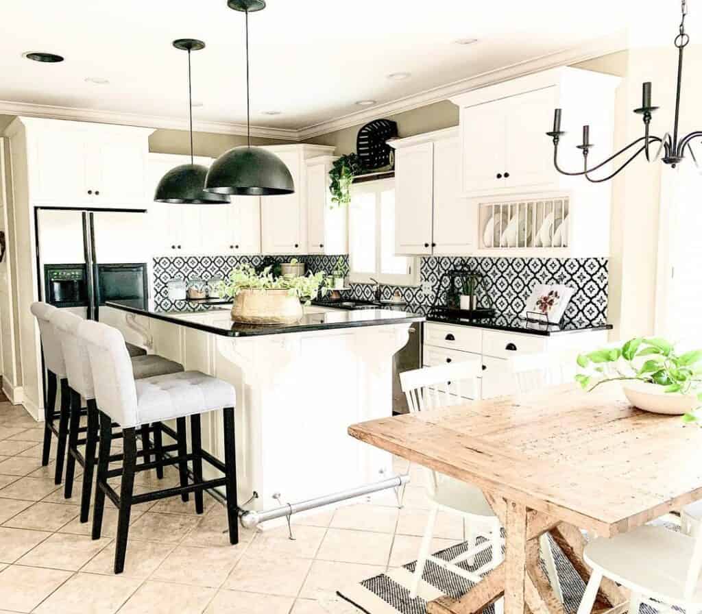 Black Dome Pendant Lights for White Kitchen Island Soul & Lane