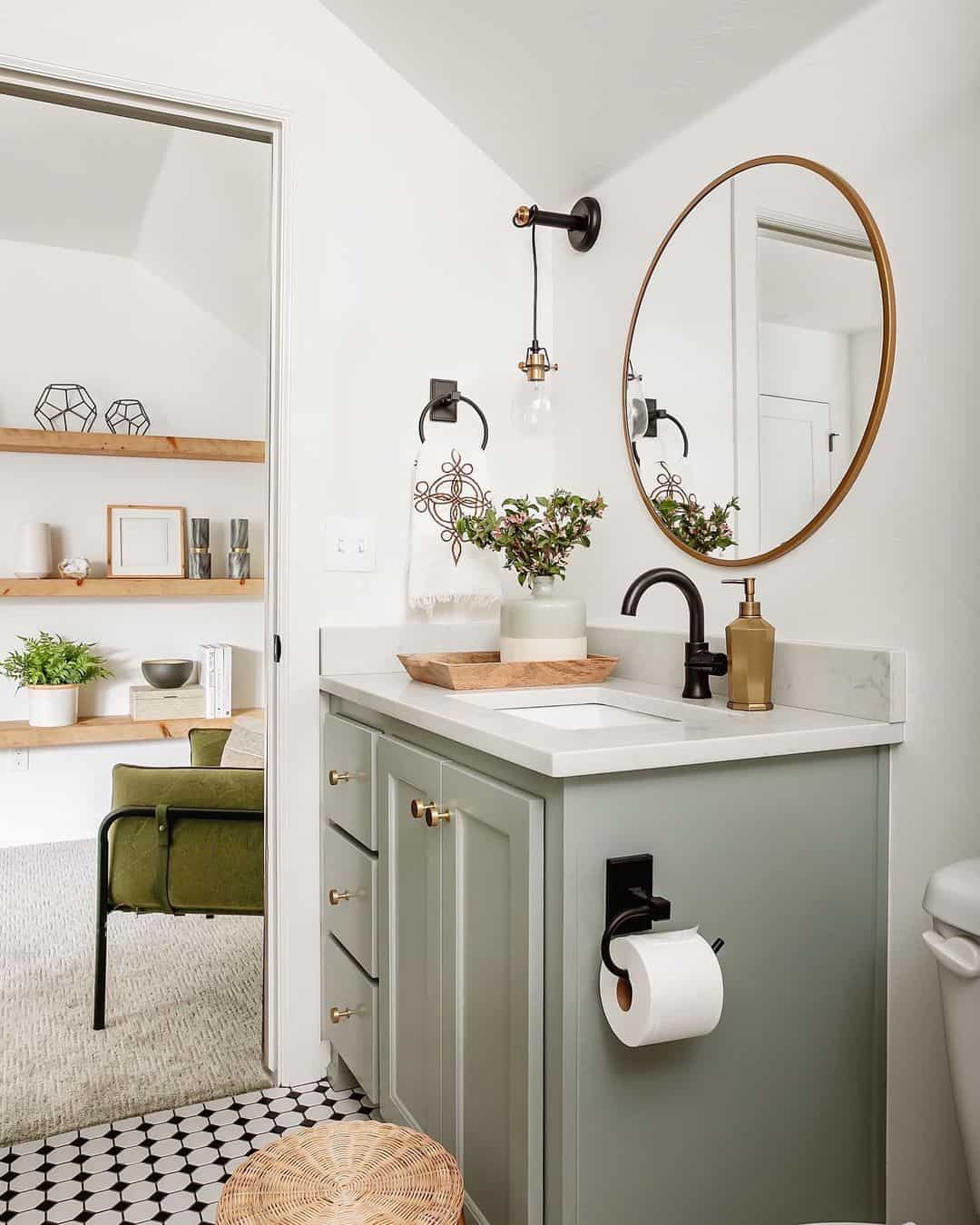 Black and Gold Light Fixture for Bathroom Vanity Soul & Lane