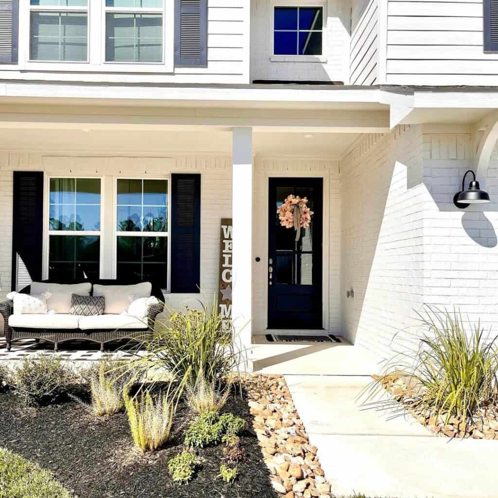 Black and White Modern Front Porch Ideas