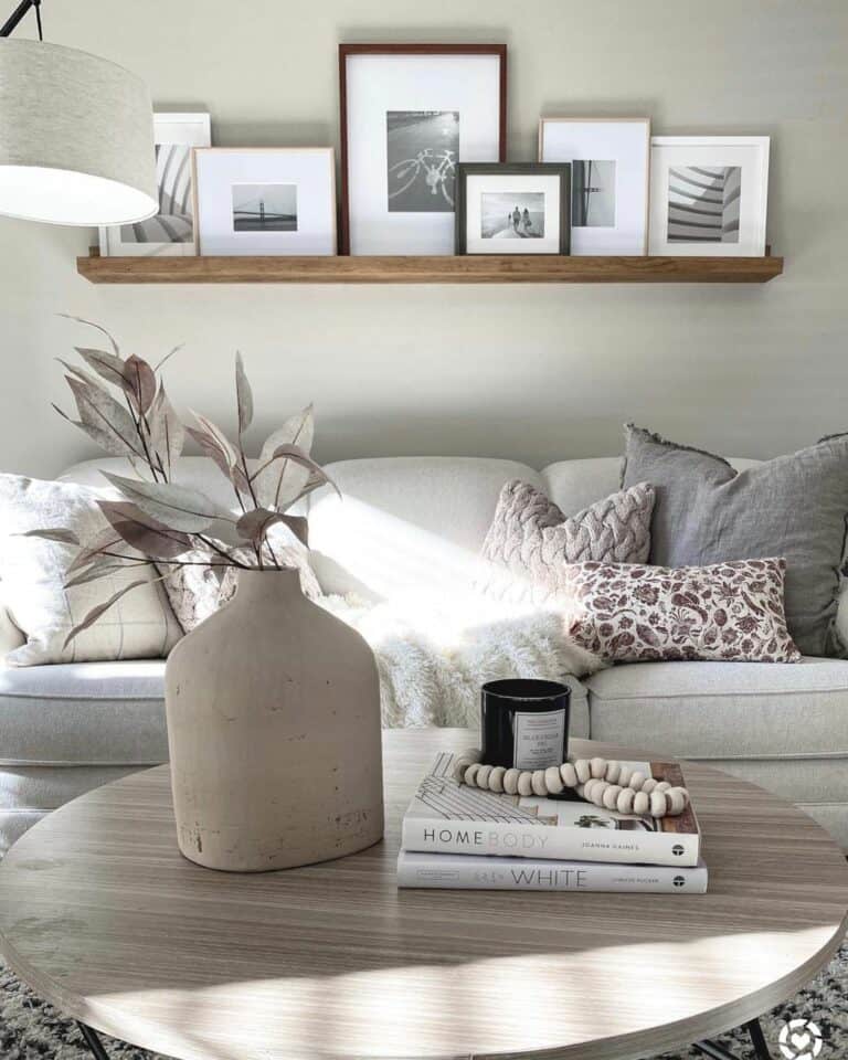 Black and White Photograph Shelf