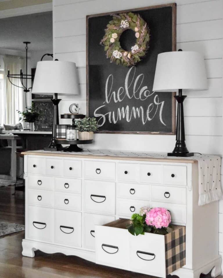 Black and White Shiplap Entryway Ideas