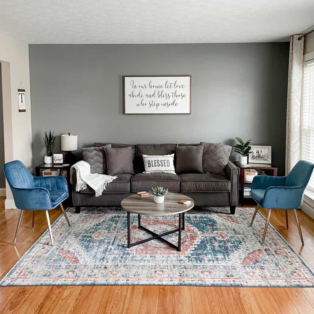 Blue accent chairs for living room ideas soul lane