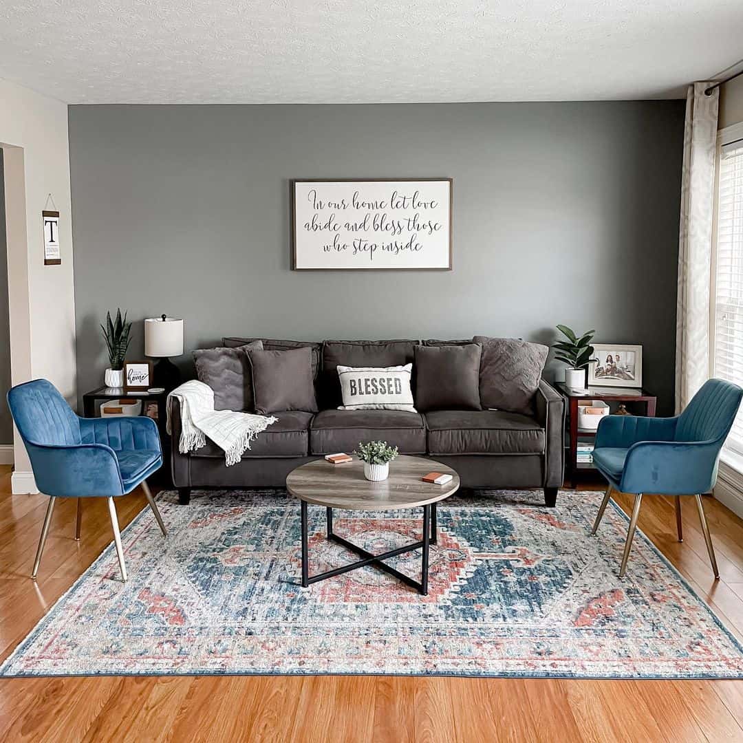 Blue Accent Chairs For Living Room Ideas 