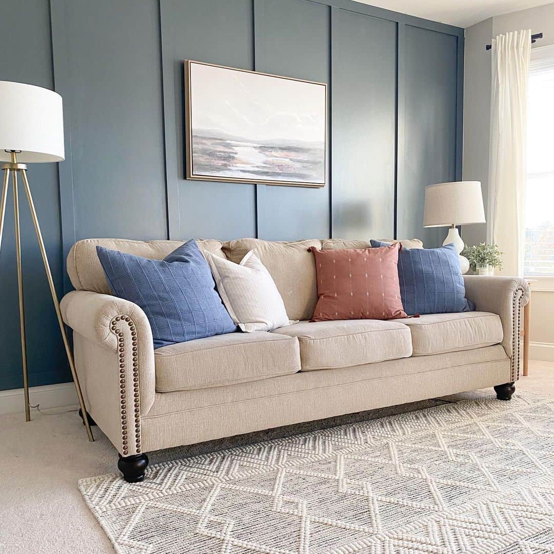 Blue Board and Batten Accent Wall Soul & Lane