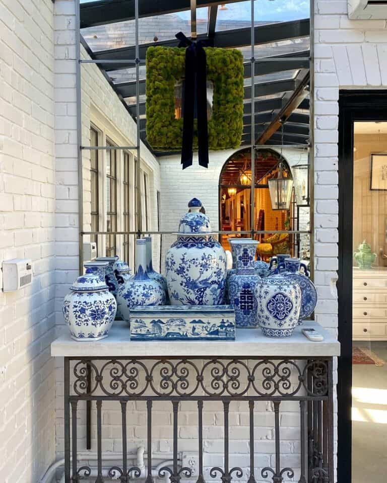Blue and White Porcelain Jar Collection