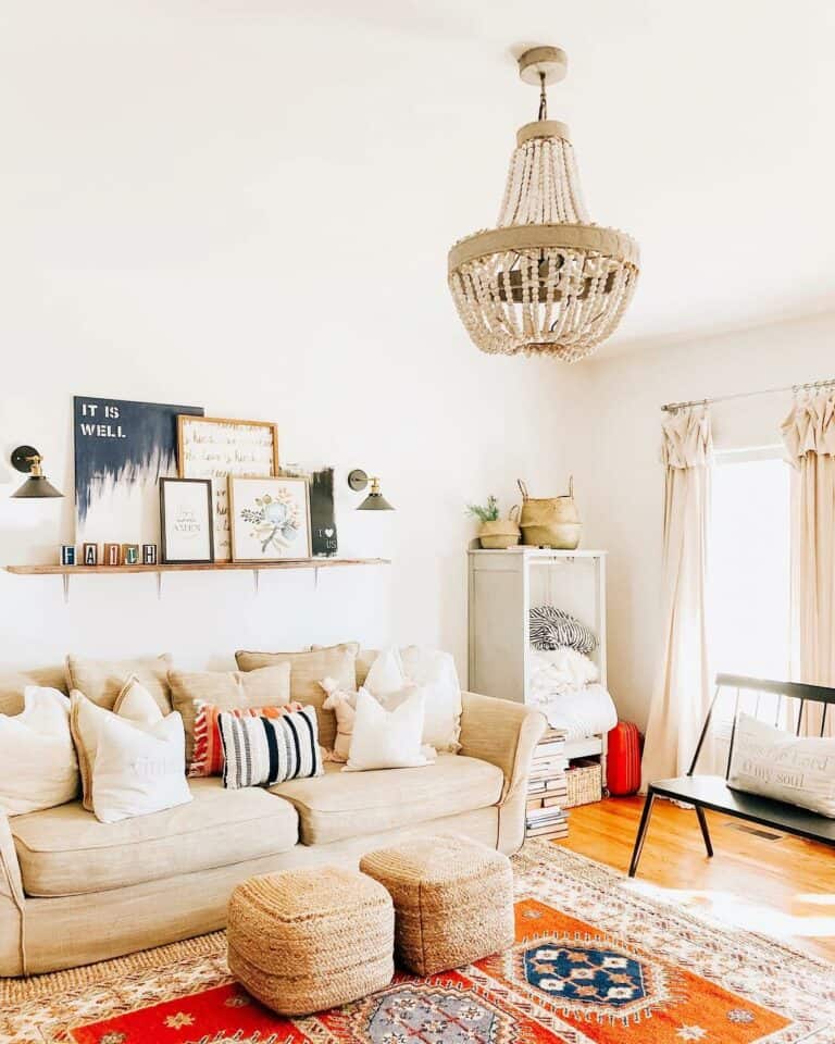 Bohemian-Style Picture Shelf Ideas