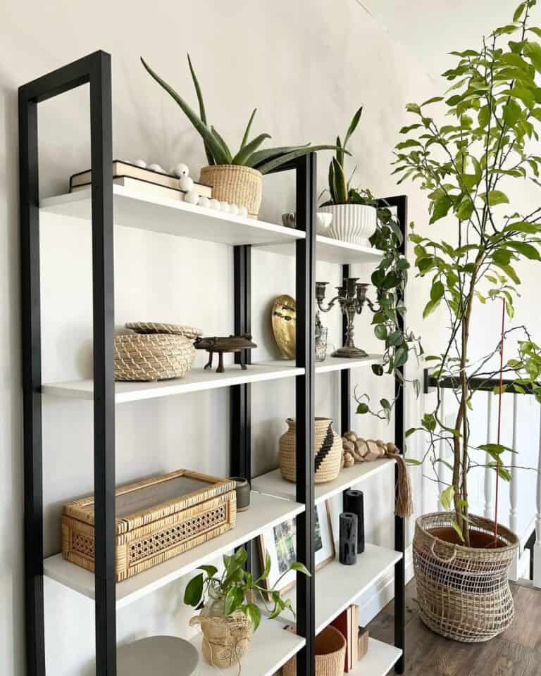 Boho-Inspired Shelving Décor Ideas