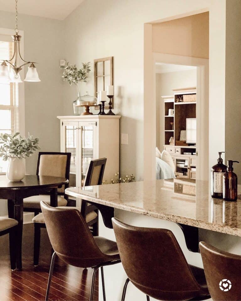 Breakfast Bar Ideas With Round Dining Table
