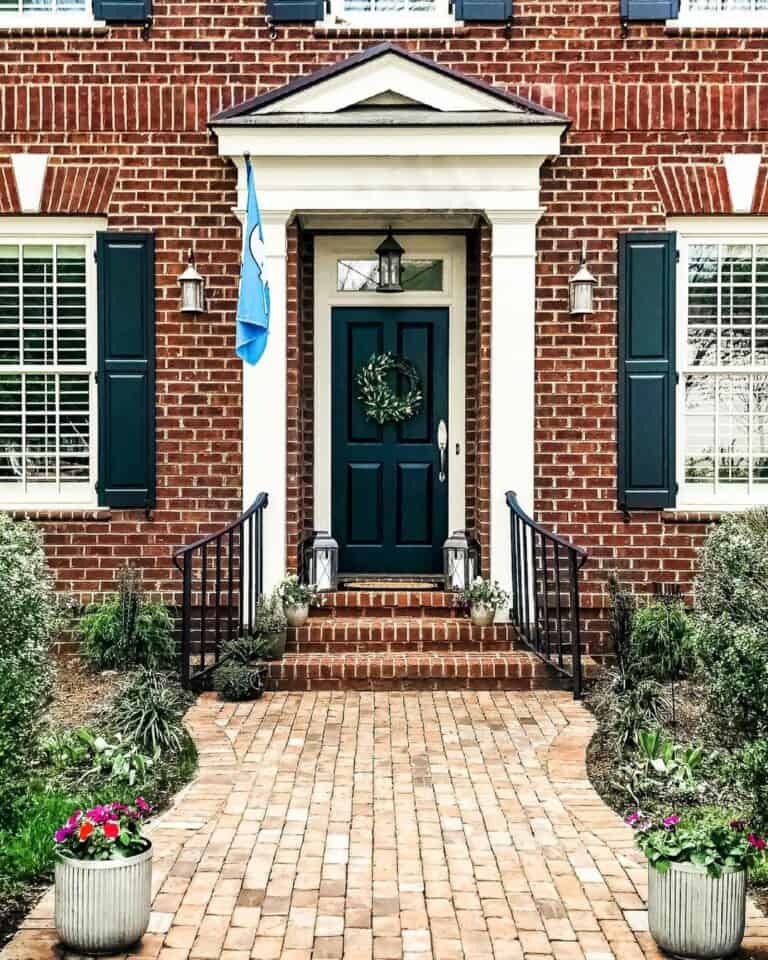 Brick Front Step Design Ideas for Traditional Home