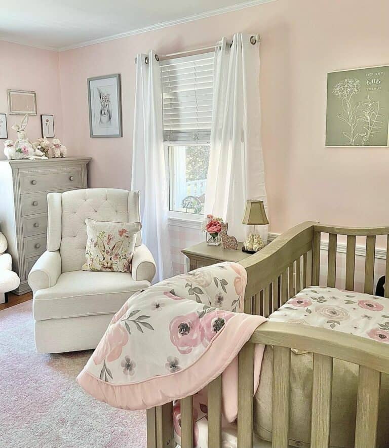 Bunny-Themed Nursery for a Girl