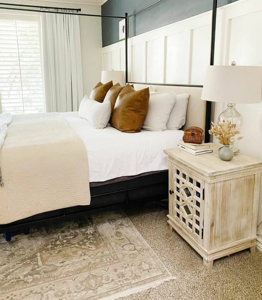 Cerused Oak Nightstand Ideas for a Neutral Bedroom