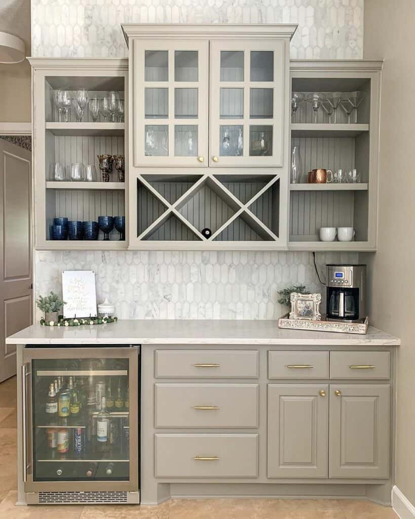 Charming Farmhouse Bar Area Nook