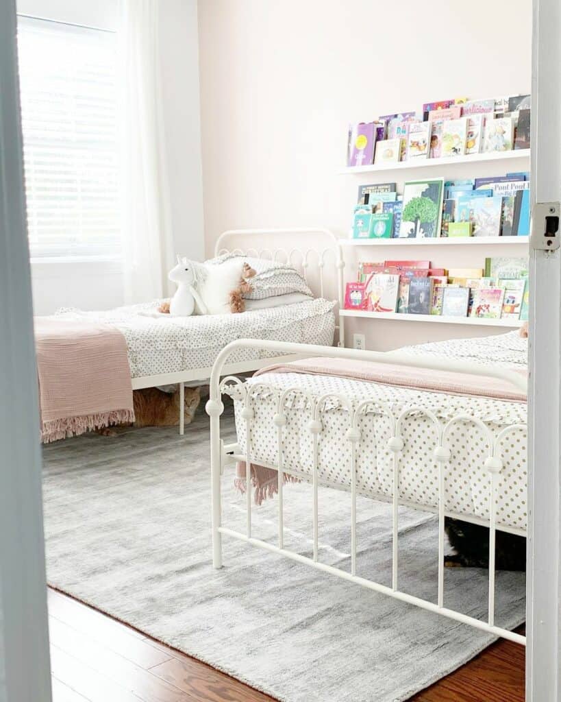 Cheerful Kids' Room with Two Beds