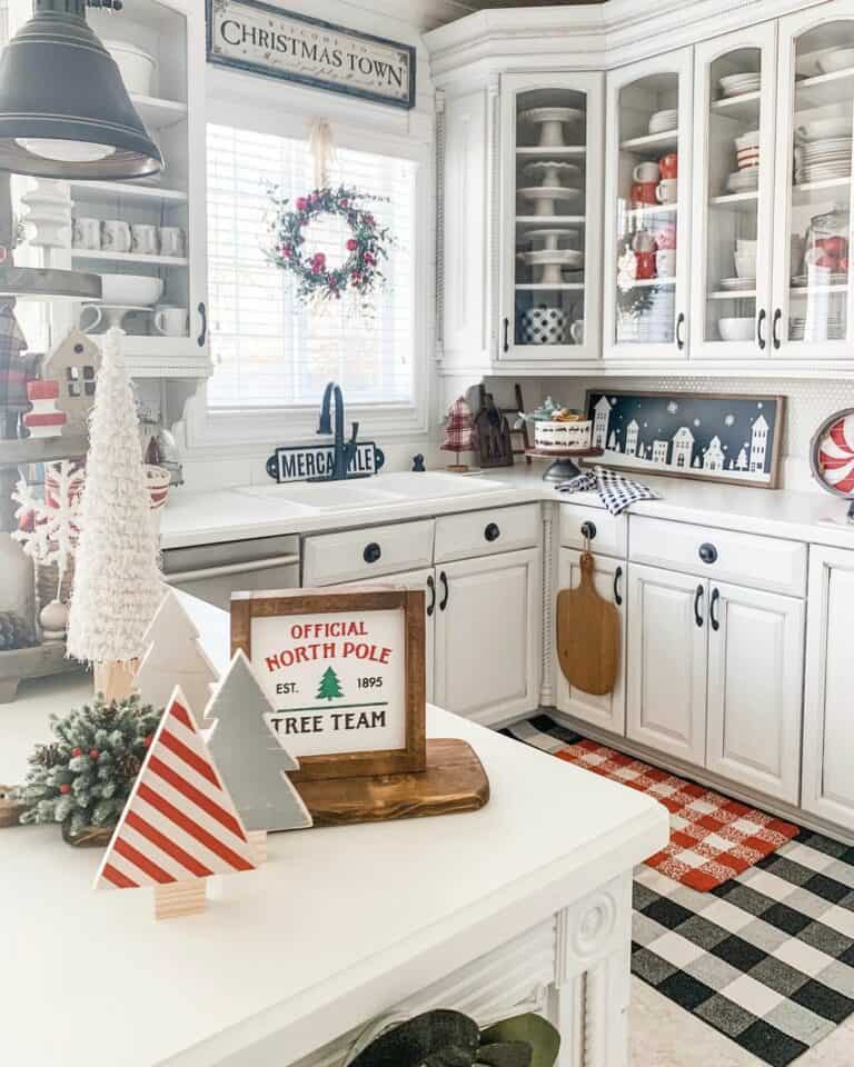 Christmas Town and Tree Display Kitchen