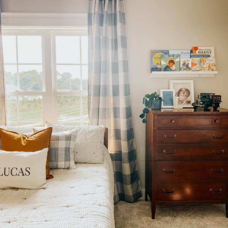 Chunky Plaid Curtains For Bedroom Décor