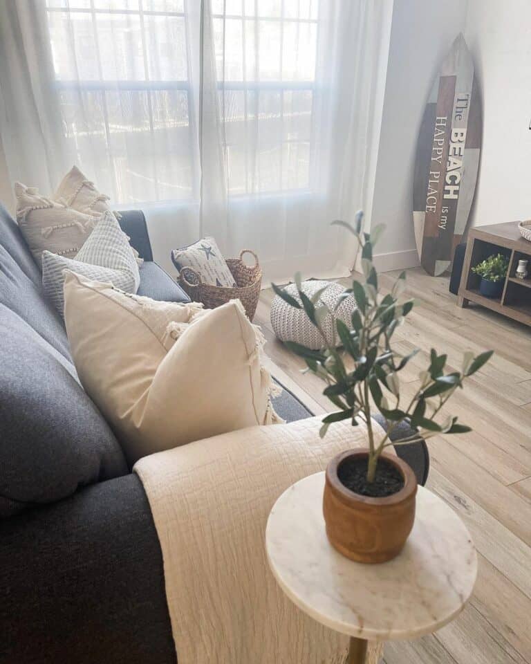 Coastal Living Room Corner Décor Ideas