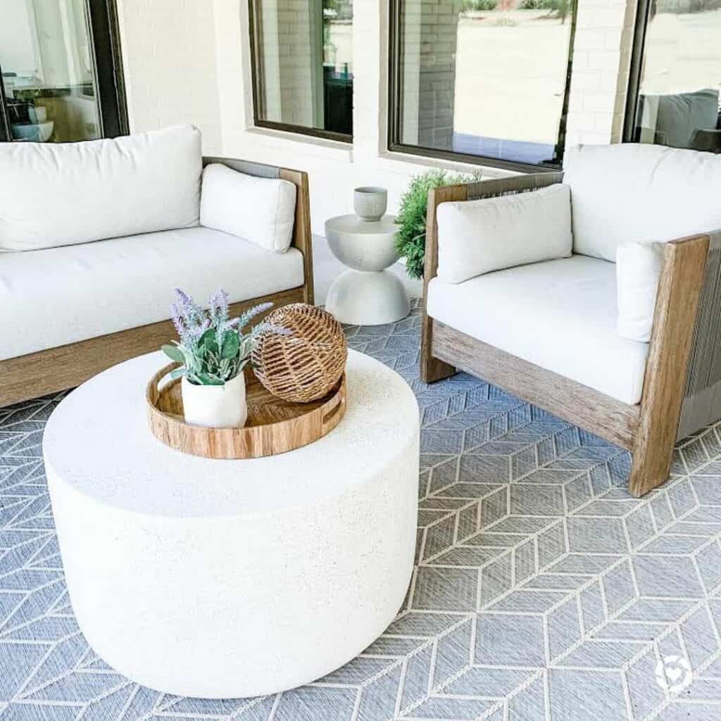 Coastal Touches for Outdoor Patio - Soul & Lane - Apartment Patio Design Ideas With A Coastal Twist