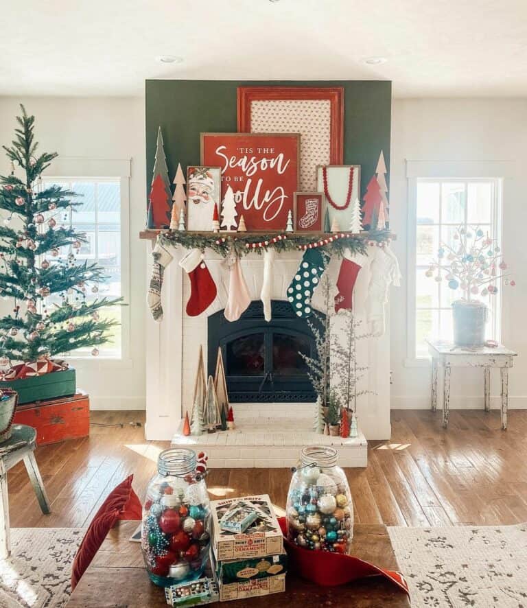 Colorful Christmas Décor with Rustic Accents