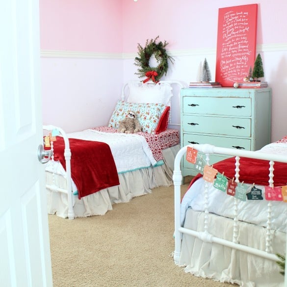 Colorful Feminine Twin Bedroom Styling Ideas