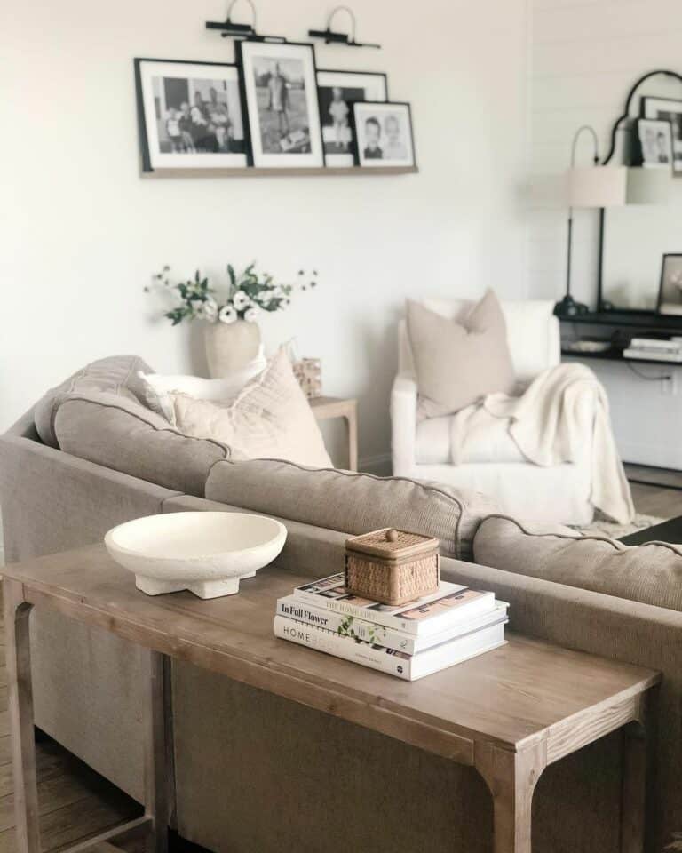 Console Table With Neutral Décor