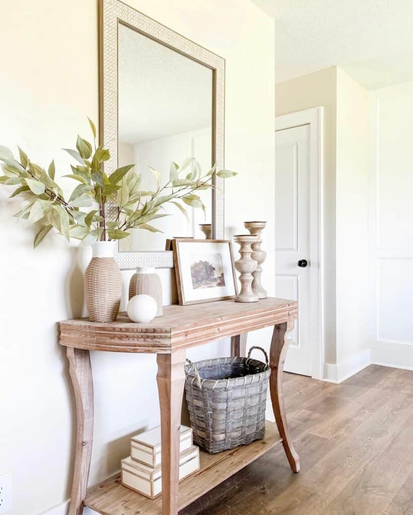 Console Table in Neutral Entryway