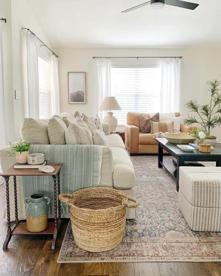 Contemporary Living Room Ideas With Beige Sofa