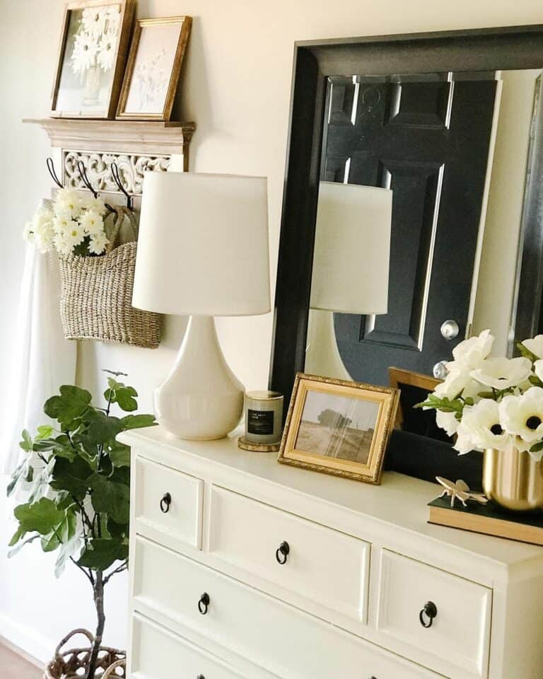 Contrasting Décor Ideas for a Bright Entryway