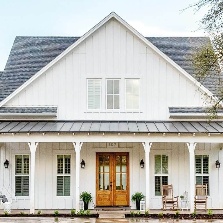 Country Front Porch Lighting Ideas