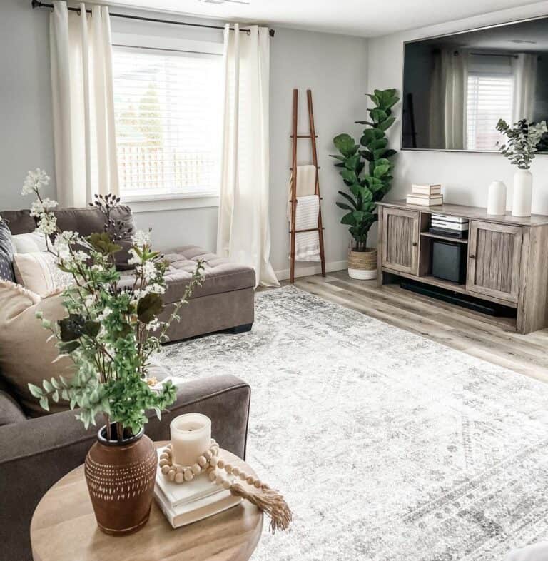 Cozy Family Room With Rustic Accents