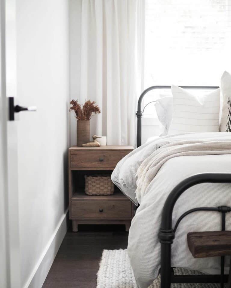 Cozy Guest Bedroom With Rustic Charm​