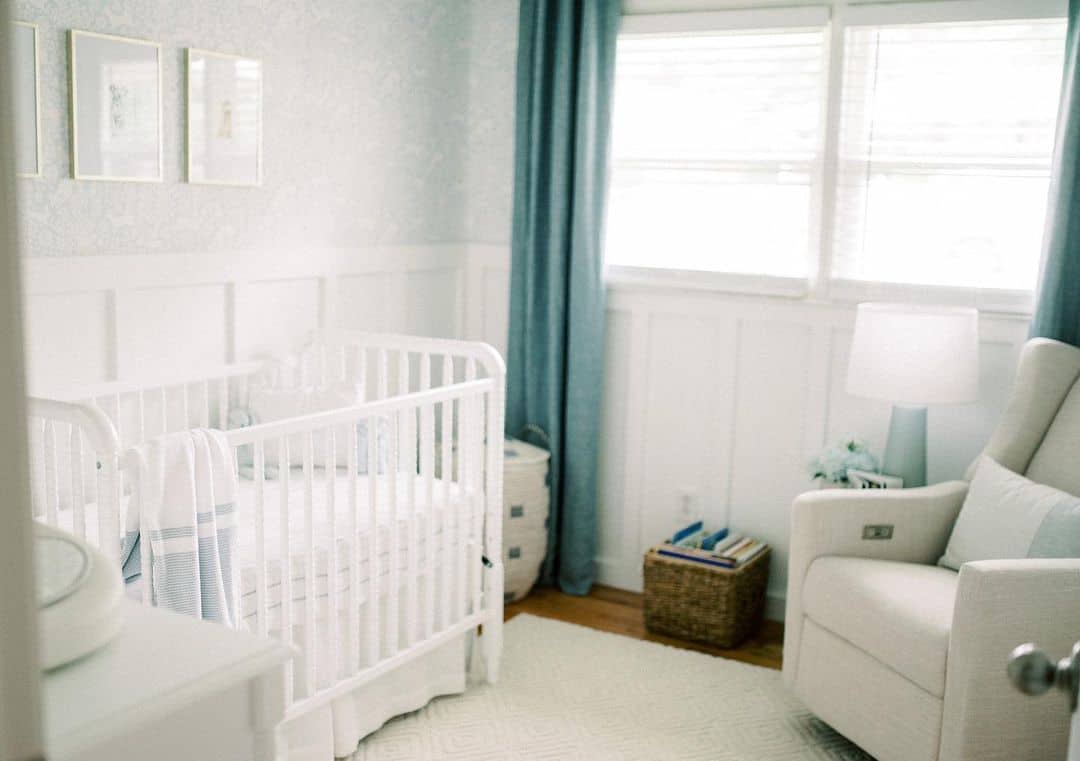 Cozy Minimalist Blue and White Nursery Soul & Lane