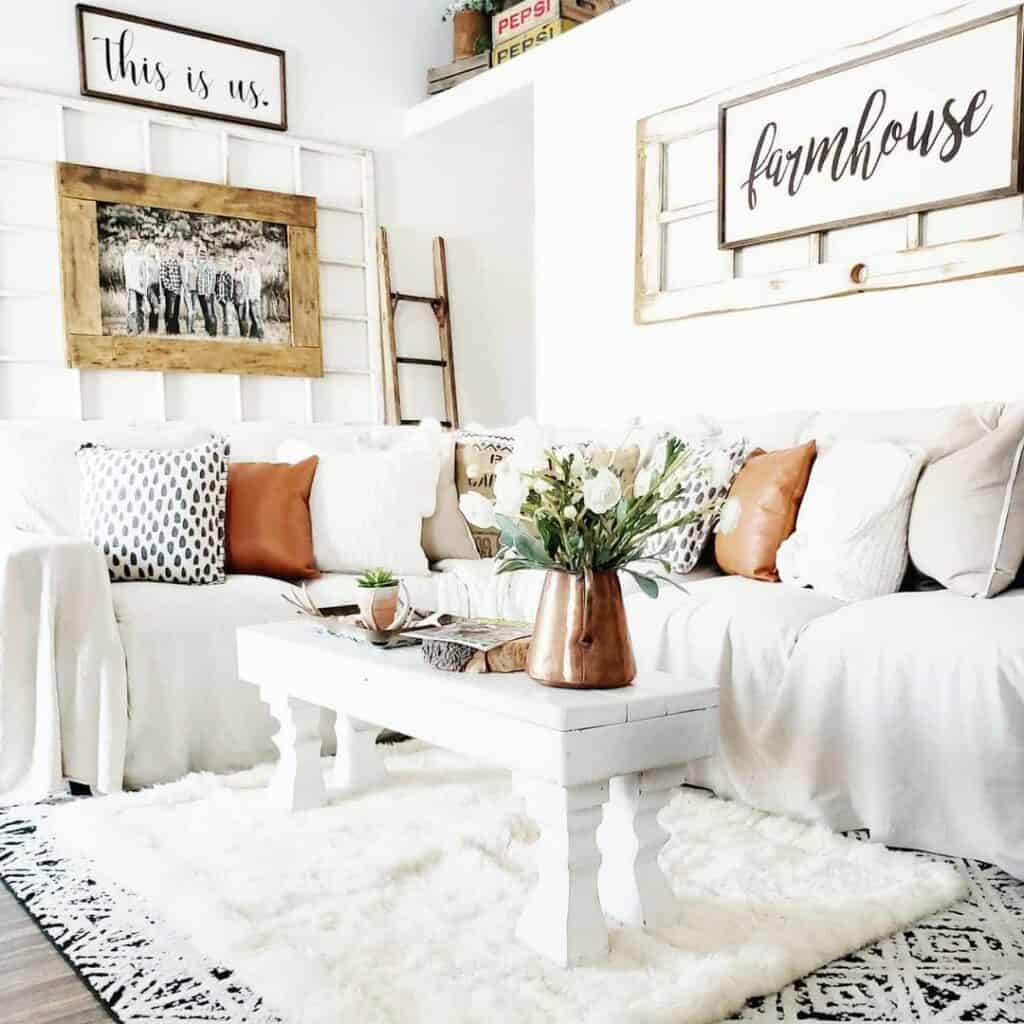 Cozy Modern Farmhouse Sofa