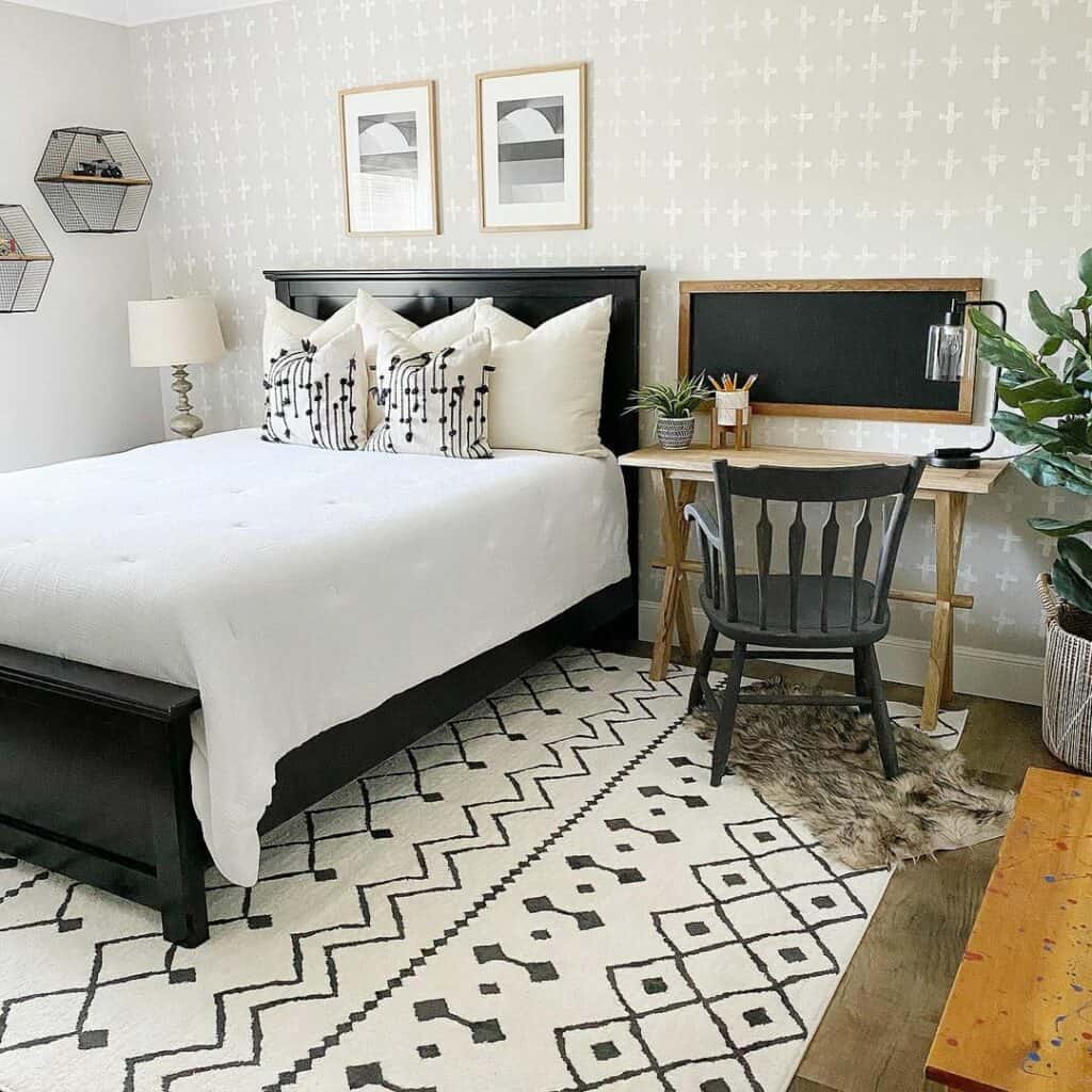 Cozy Monochrome Bedroom Soul & Lane