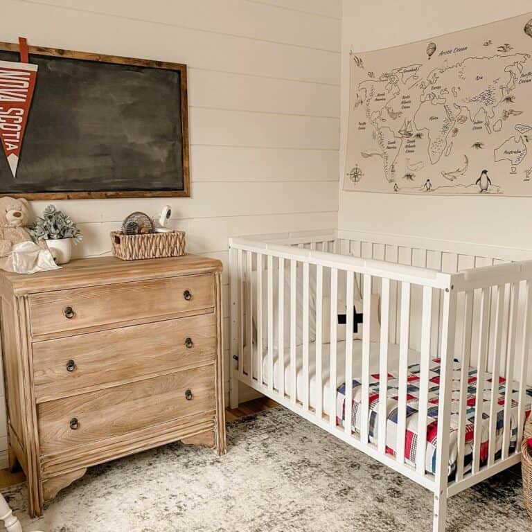 Cozy White Cottage-Themed Nursery