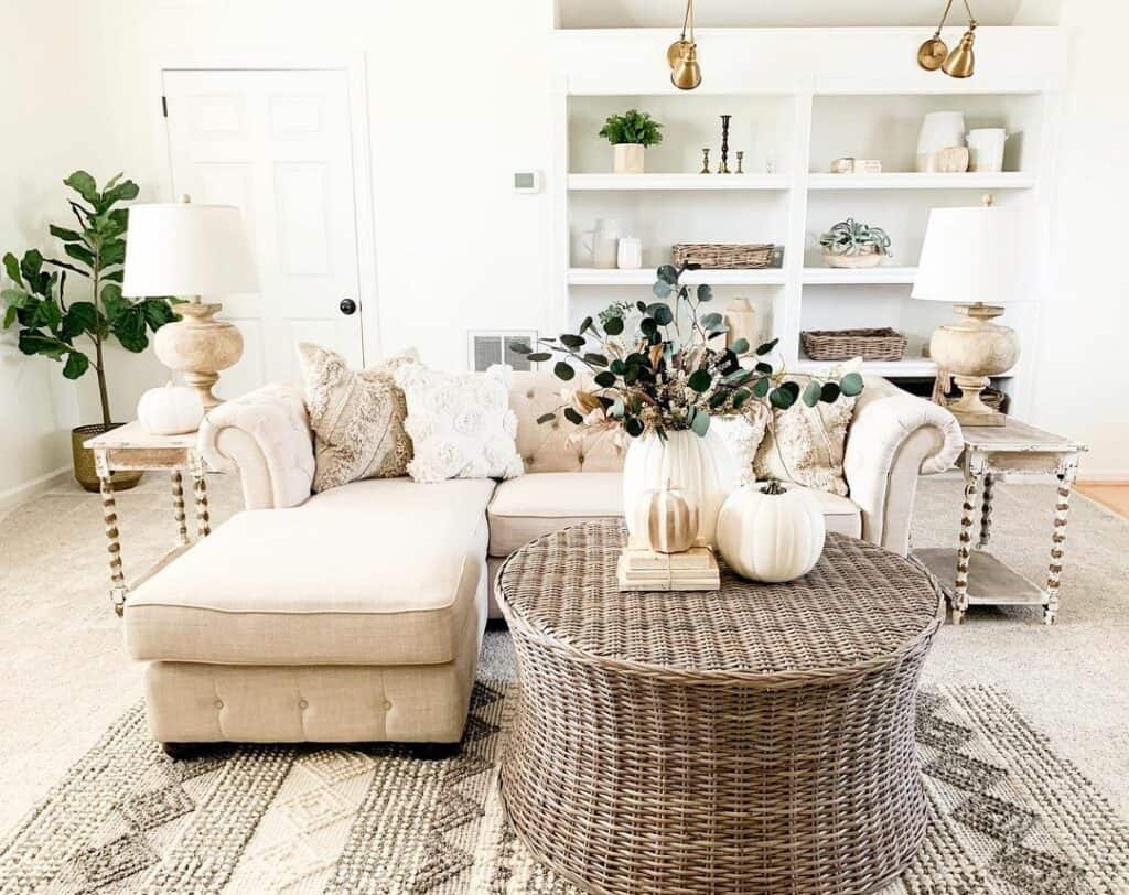 Cream Sectional Living Room Ideas for Modern Home - Soul & Lane