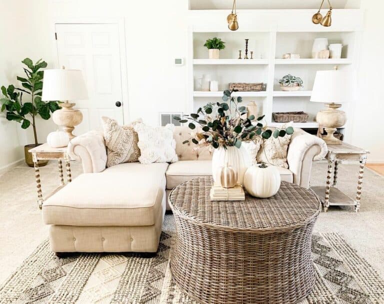 Cream Sectional Living Room Ideas for Modern Home