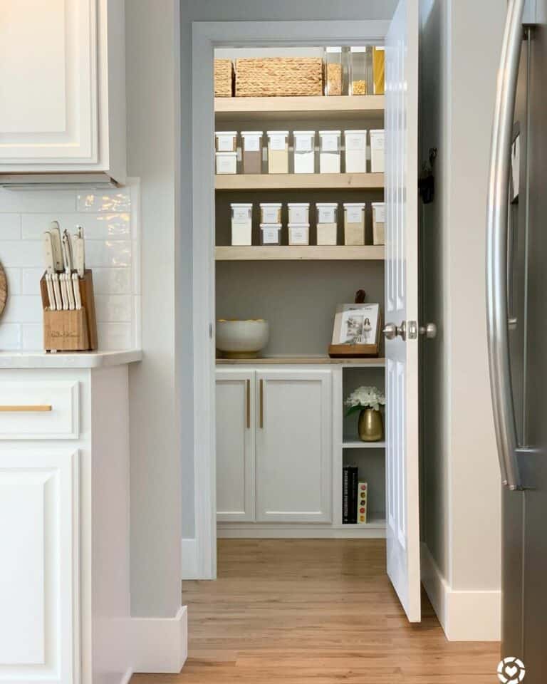 Custom Walk-In Pantry with Organized Containers