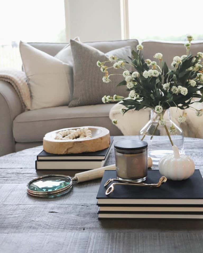 Décor for an Oversized Coffee Table